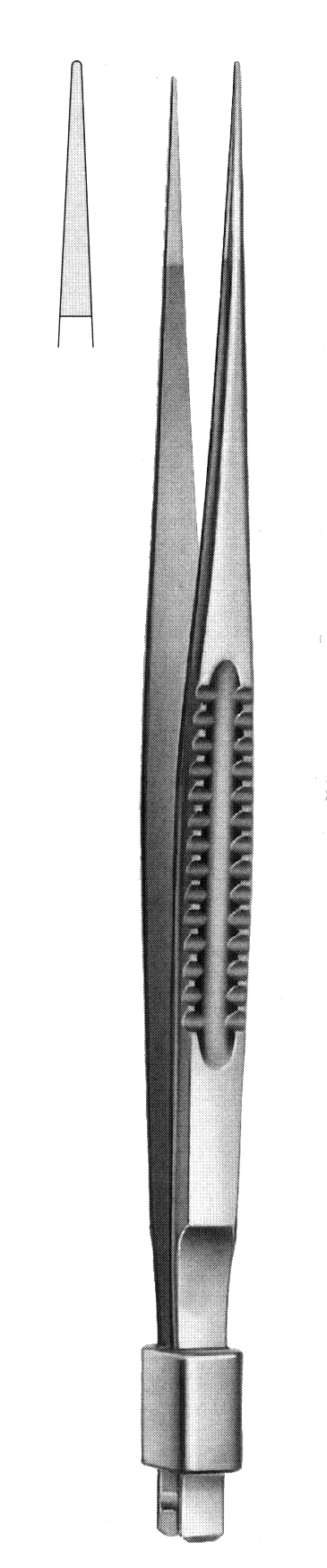 BİPOLAR PENSET DÜZ YAPRAK SOKET 17CM NO-D